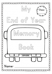 End of Year Memory Book and Activities K-1 Unit and a FREEBIE