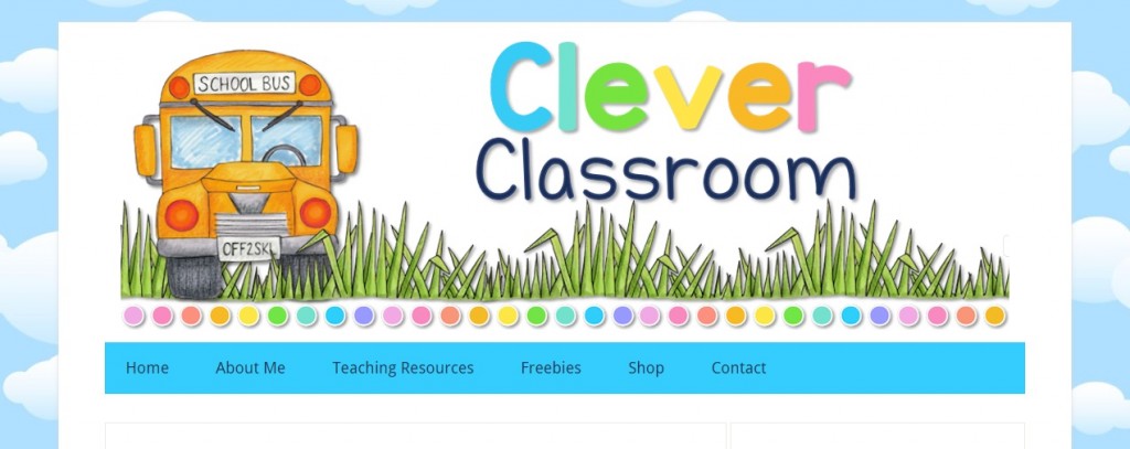 Clever Classroom blog header sample