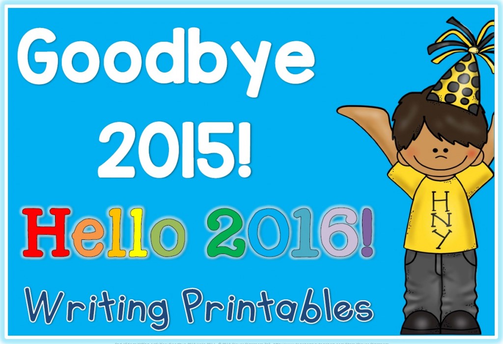 Goodbye 2015 Hello 2016 writing pages