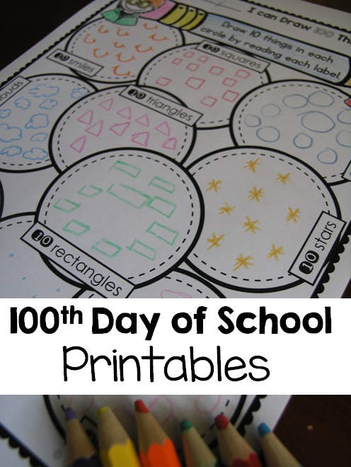 100th Day of School Printables