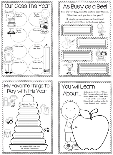 End of Year Memory Book Clever Classroom 