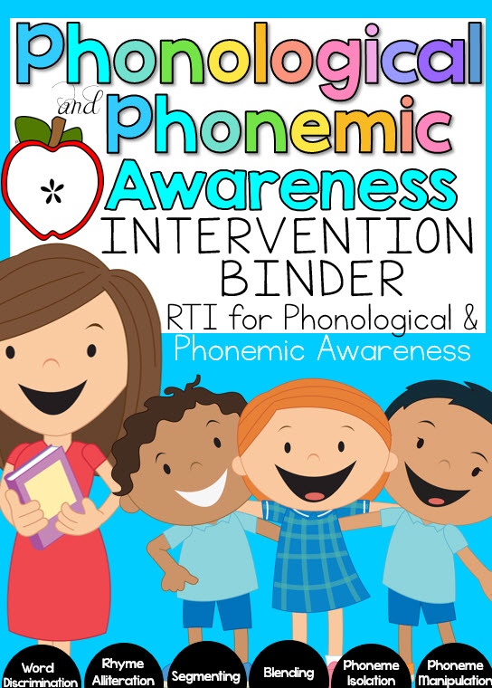 Phonological and Phonemic Awareness Intervention Binder