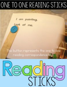 Guided reading idea fluency with 3 levels of reading sticks for emergent readers