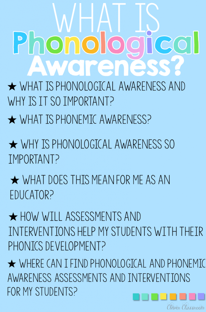 Phonological and Phonemic Awareness Post