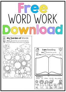 word work free download for any word list