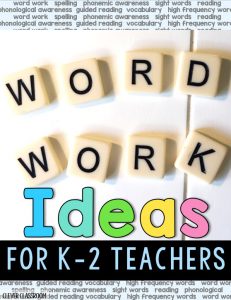 K-2 word work ideas