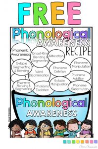 Phonemic awareness skills cheat sheet free