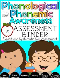 Phonemic and Phonological Awareness ASSESSMENTS and INTERVENTIONS for Pre-K, Kindergarten and first grade students.