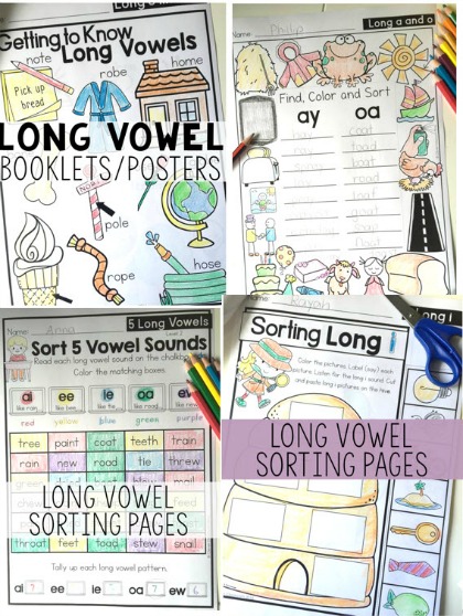 long vowel printables