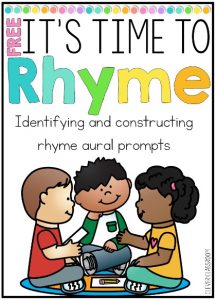 FREE Teacher-led rhyme prompts for identifying and constructing rhyme