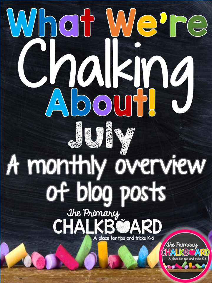 What We’re Chalking About JULY: A Visual Blog Calendar