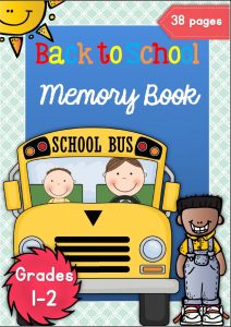 back to school memory book and ideas